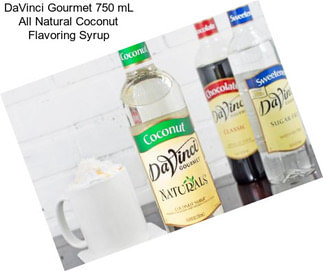 DaVinci Gourmet 750 mL All Natural Coconut Flavoring Syrup