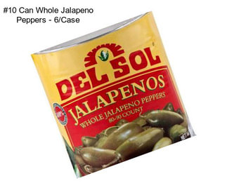 #10 Can Whole Jalapeno Peppers - 6/Case