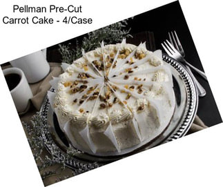 Pellman Pre-Cut Carrot Cake - 4/Case