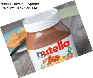 Nutella Hazelnut Spread 26.5 oz. Jar - 12/Case