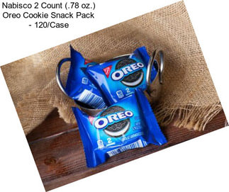 Nabisco 2 Count (.78 oz.) Oreo Cookie Snack Pack - 120/Case
