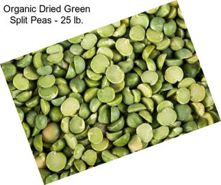 Organic Dried Green Split Peas - 25 lb.