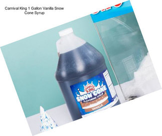 Carnival King 1 Gallon Vanilla Snow Cone Syrup