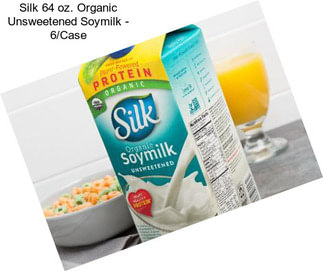 Silk 64 oz. Organic Unsweetened Soymilk - 6/Case