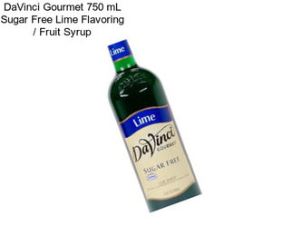 DaVinci Gourmet 750 mL Sugar Free Lime Flavoring / Fruit Syrup