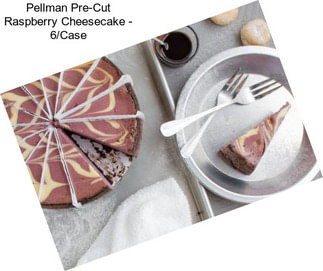 Pellman Pre-Cut Raspberry Cheesecake - 6/Case