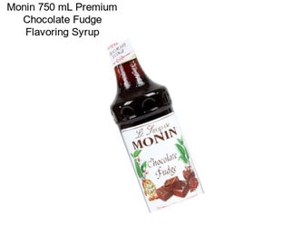 Monin 750 mL Premium Chocolate Fudge Flavoring Syrup