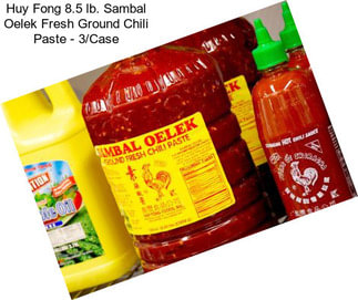 Huy Fong 8.5 lb. Sambal Oelek Fresh Ground Chili Paste - 3/Case
