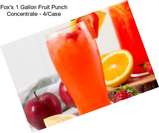 Fox\'s 1 Gallon Fruit Punch Concentrate - 4/Case