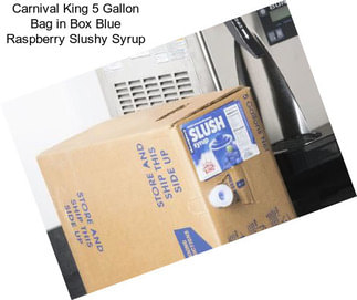 Carnival King 5 Gallon Bag in Box Blue Raspberry Slushy Syrup