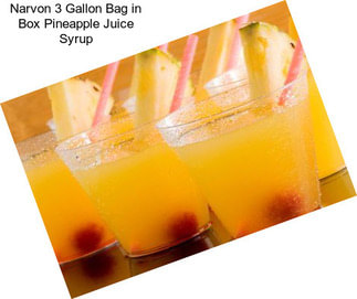 Narvon 3 Gallon Bag in Box Pineapple Juice Syrup