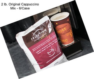 2 lb. Original Cappuccino Mix - 6/Case