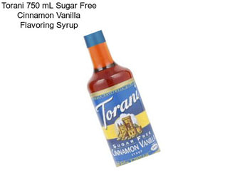 Torani 750 mL Sugar Free Cinnamon Vanilla Flavoring Syrup