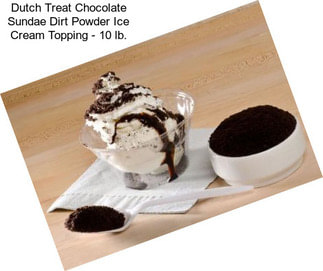 Dutch Treat Chocolate Sundae \