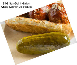 B&G San-Del 1 Gallon Whole Kosher Dill Pickles