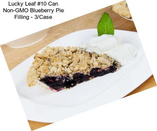 Lucky Leaf #10 Can Non-GMO Blueberry Pie Filling - 3/Case