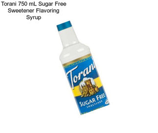 Torani 750 mL Sugar Free Sweetener Flavoring Syrup