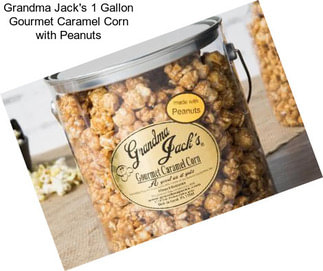 Grandma Jack\'s 1 Gallon Gourmet Caramel Corn with Peanuts