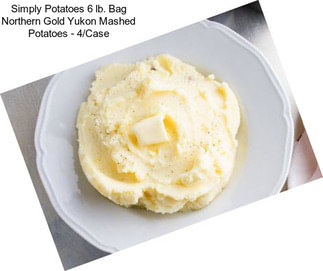 Simply Potatoes 6 lb. Bag Northern Gold Yukon Mashed Potatoes - 4/Case
