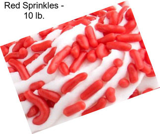 Red Sprinkles - 10 lb.