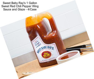 Sweet Baby Ray\'s 1 Gallon Sweet Red Chili Pepper Wing Sauce and Glaze - 4/Case