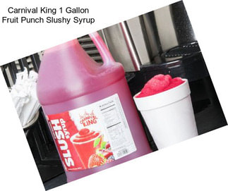 Carnival King 1 Gallon Fruit Punch Slushy Syrup