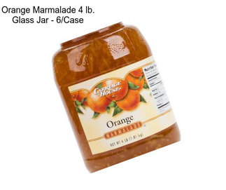 Orange Marmalade 4 lb. Glass Jar - 6/Case