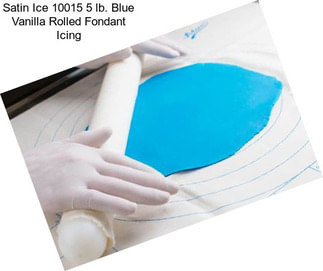 Satin Ice 10015 5 lb. Blue Vanilla Rolled Fondant Icing