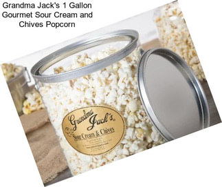 Grandma Jack\'s 1 Gallon Gourmet Sour Cream and Chives Popcorn