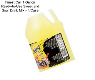 Finest Call 1 Gallon Ready-to-Use Sweet and Sour Drink Mix - 4/Case