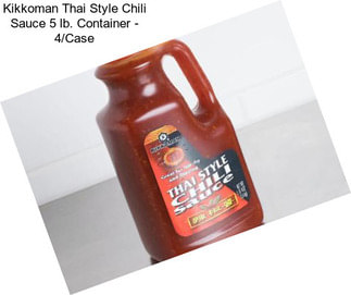 Kikkoman Thai Style Chili Sauce 5 lb. Container - 4/Case