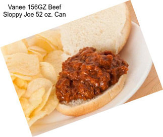 Vanee 156GZ Beef Sloppy Joe 52 oz. Can