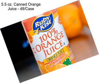 5.5 oz. Canned Orange Juice - 48/Case