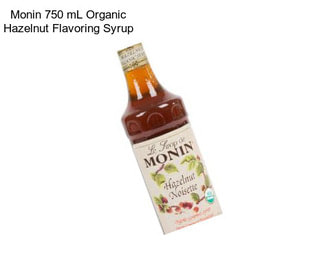 Monin 750 mL Organic Hazelnut Flavoring Syrup