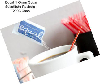 Equal 1 Gram Sugar Substitute Packets - 2000/Case