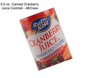 5.5 oz. Canned Cranberry Juice Cocktail - 48/Case
