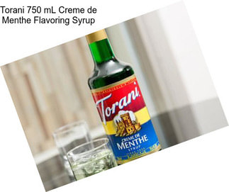 Torani 750 mL Creme de Menthe Flavoring Syrup