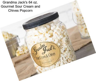 Grandma Jack\'s 64 oz. Gourmet Sour Cream and Chives Popcorn