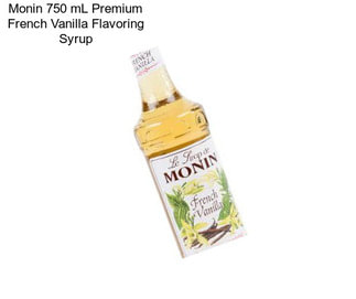 Monin 750 mL Premium French Vanilla Flavoring Syrup