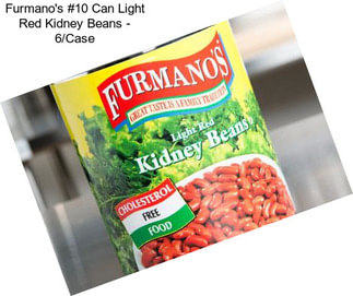 Furmano\'s #10 Can Light Red Kidney Beans - 6/Case