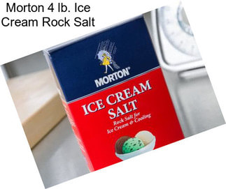 Morton 4 lb. Ice Cream Rock Salt