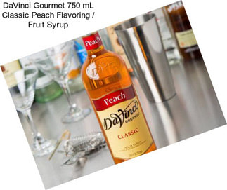 DaVinci Gourmet 750 mL Classic Peach Flavoring / Fruit Syrup