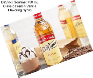 DaVinci Gourmet 750 mL Classic French Vanilla Flavoring Syrup