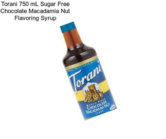 Torani 750 mL Sugar Free Chocolate Macadamia Nut Flavoring Syrup