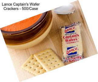 Lance Captain\'s Wafer Crackers - 500/Case