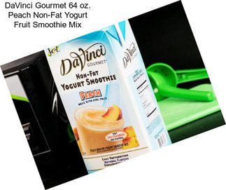 DaVinci Gourmet 64 oz. Peach Non-Fat Yogurt Fruit Smoothie Mix