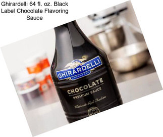 Ghirardelli 64 fl. oz. Black Label Chocolate Flavoring Sauce