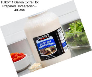 Tulkoff 1 Gallon Extra Hot Prepared Horseradish - 4/Case