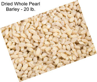 Dried Whole Pearl Barley - 20 lb.