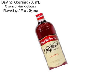 DaVinci Gourmet 750 mL Classic Huckleberry Flavoring / Fruit Syrup